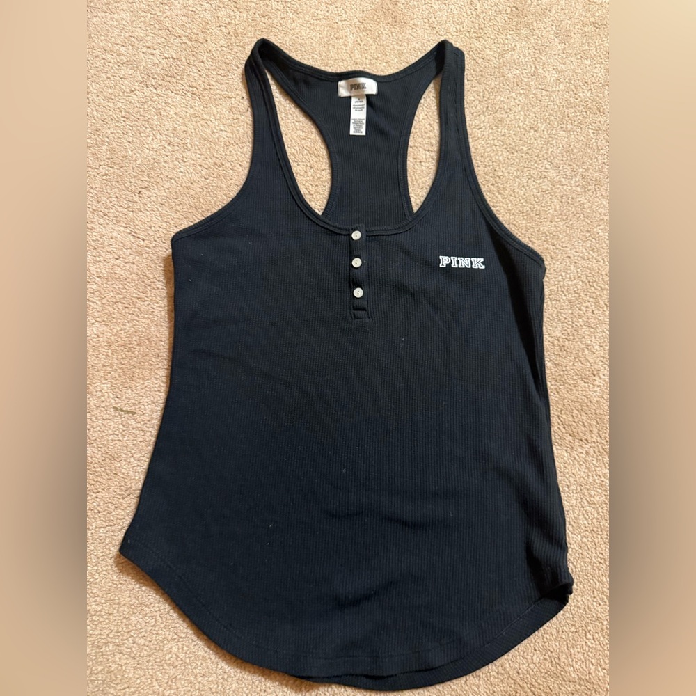 Vs Pink Racerback Tank Top